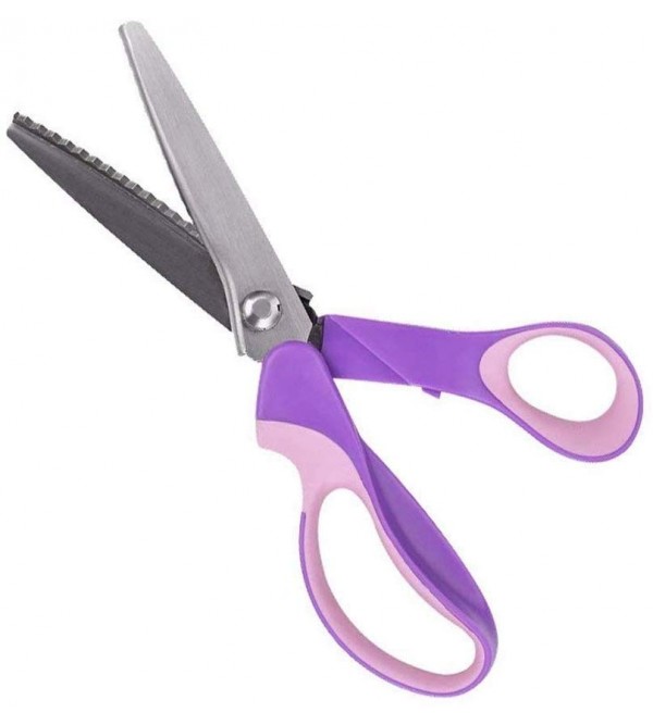 Stainless Steel Pinking Shears Comfort Grip Handle...