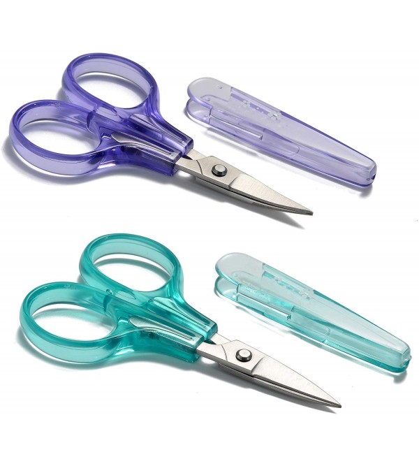 Straight Thread Cutting Scissors with Protective C...